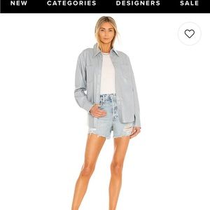 EUC Agolde Riley short high rise slim leg size 25 color Groove